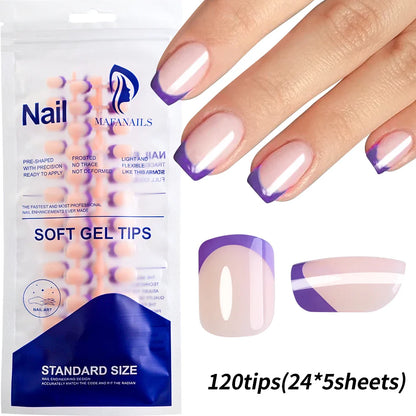 576PCS Colorful Press-On Fake Nails Set – Black & Red Oval/Square Short Full Cover Nail Tips for Salon-Style Nail Art