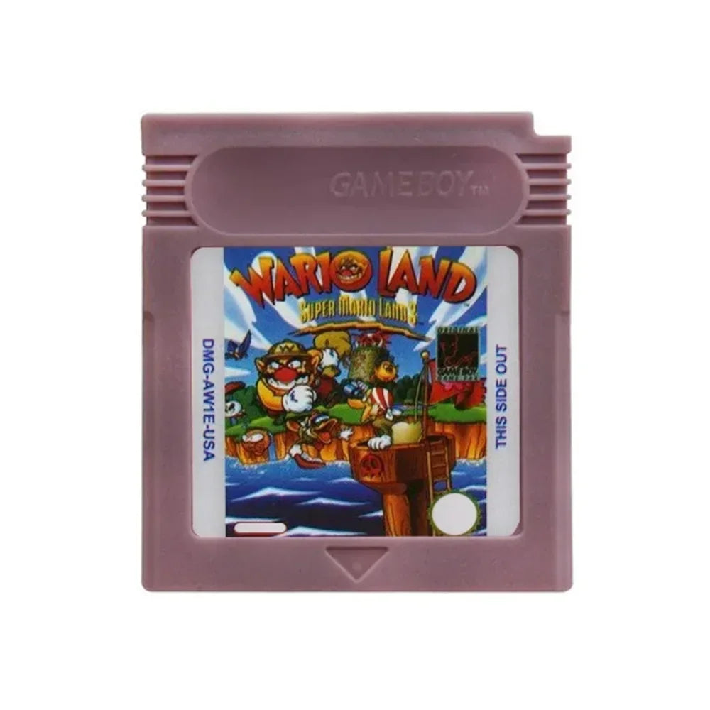 GBC 16-Bit Game Cartridge - Wario Land, Donkey Kong & Yoshi Compatible Game Card for GBC/GBA Consoles