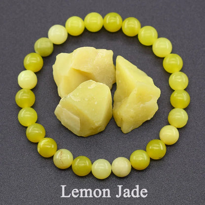 Natural 5A Lapis Lazuli Stone Bracelet - Elastic Healing Bead Jewelry Gift for Men & Women
