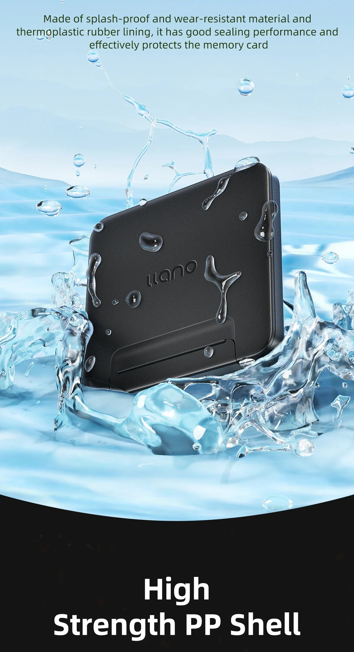 Llano Memory Card Case – Water-Resistant & Anti-Shock Holder for SD, Micro SD & TF Card Storage Organizer