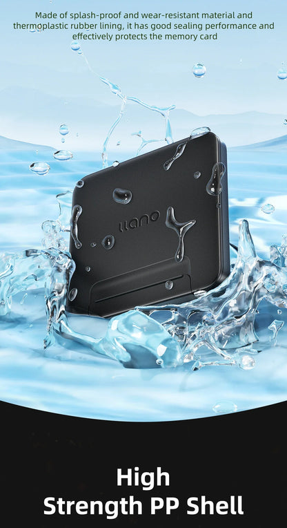 Llano Memory Card Case – Water-Resistant & Anti-Shock Holder for SD, Micro SD & TF Card Storage Organizer