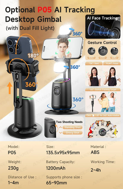Mini Wireless Lavalier Microphone – Professional 360° Pickup with ENC Noise Reduction for iPhone, Android & Type-C Devices