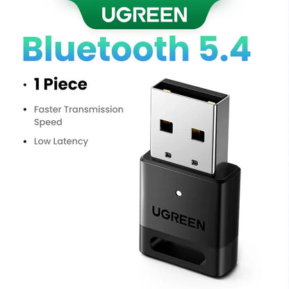 Bluetooth 5.4 USB Adapter for PC – Wireless Dongle for Mouse, Keyboard, Audio & Music Receiver Transmitter