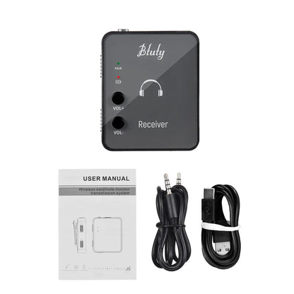 Btuty 2.4GHz Wireless Earphone Monitor System – Rechargeable Transmitter & Receiver with Lossless Digital Transmission