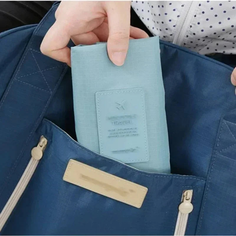Breathable Sneaker Travel Bag - Waterproof Foldable Shoe Organizer with Separate Pocket for Home and Travel Storage