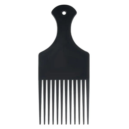 Wide Teeth Hair Pick Comb – Plastic Fork Brush for Curly Afro Hair, Styling Tool for Detangling & Volume