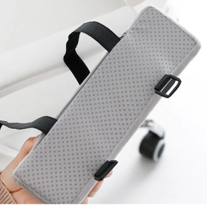 Memory Foam Armrest Pads for Office Chair - 1PC, Dual-Tone Black & Grey, Comfortable Elbow & Forearm Pressure Relief Cushions for Home and Office Use