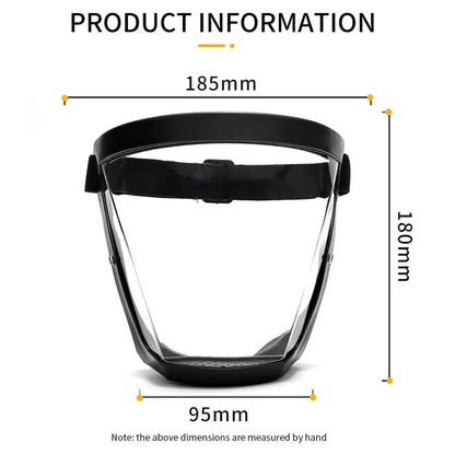 Transparent Facial Shield - Work Protection Mask, Face Protective Screen for Kitchen Accessories and Gadgets