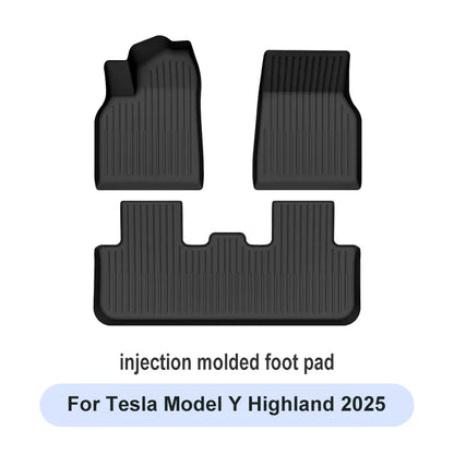 Tesla Model Y Juniper 2025+ TPE Floor Mats Set – Premium All-Weather Cargo & Trunk Liner, Wear-Resistant Car Interior Foot Protection Mats