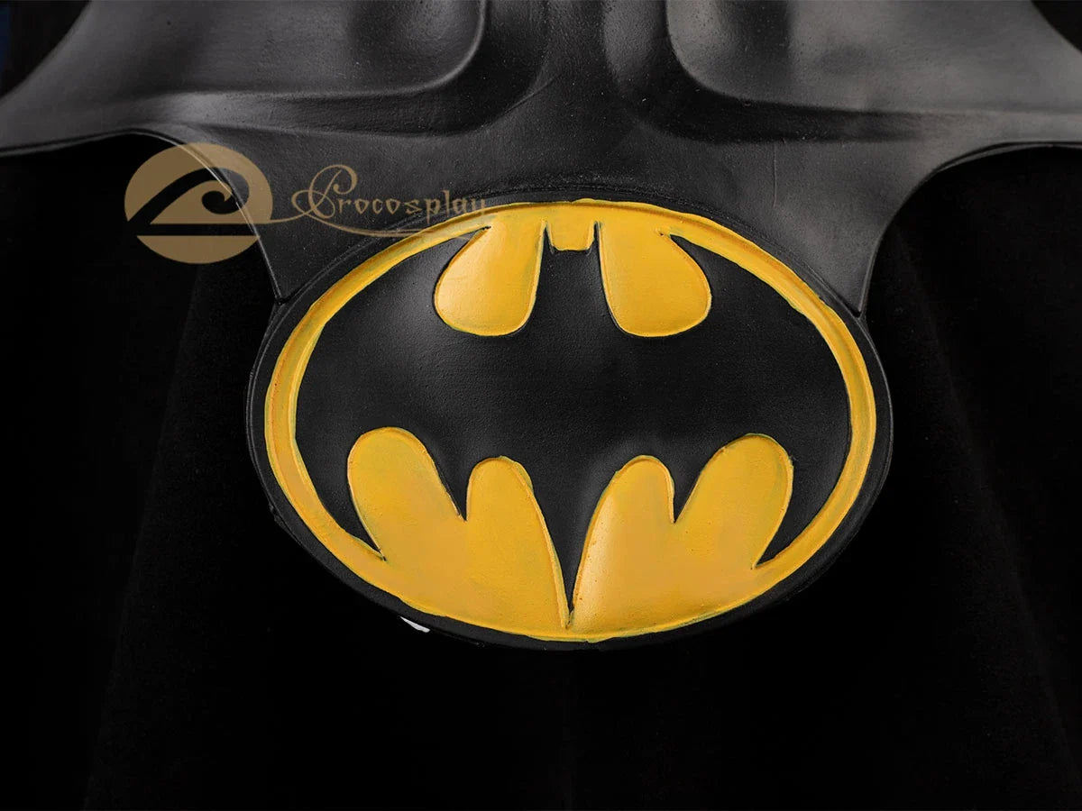 Black Latex Cosplay Mask – Movie Headgear & Halloween Costume Prop C08285