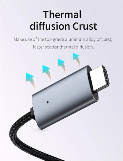 LD39 Wire HD Streaming TV Stick – Micro USB & Type C to HDMI Cable for Screen Mirroring from Android Phone/Tablet to TV