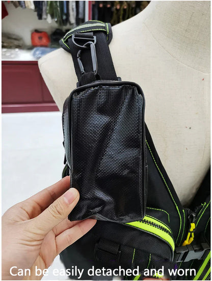 Multi-Functional Life Jacket Vest for Outdoor Fishing – Safety Vest with Storage Pockets & Buoyant Materials