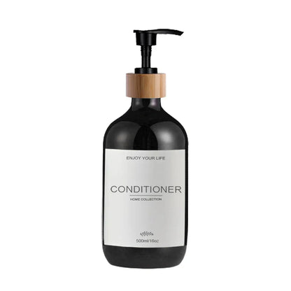 Kitchen Sink Soap Dispenser Bottle with Waterproof Labels – Refillable Dish Pump for Countertop