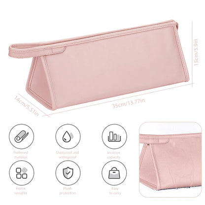 Waterproof PU Leather Hair Dryer Carrying Case - Portable Storage Bag for Dyson, Ideal for Travel and Safekeeping