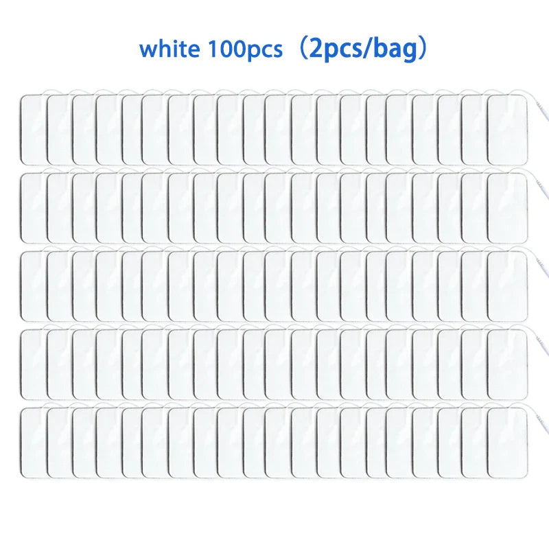5×9cm Non-Woven Electrode Pads – 2mm Plug for TENS Muscle Stimulator & Acupuncture Machine, Gel Patch Accessories