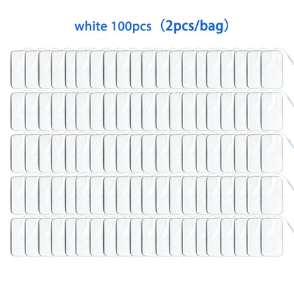 5×9cm Non-Woven Electrode Pads – 2mm Plug for TENS Muscle Stimulator & Acupuncture Machine, Gel Patch Accessories