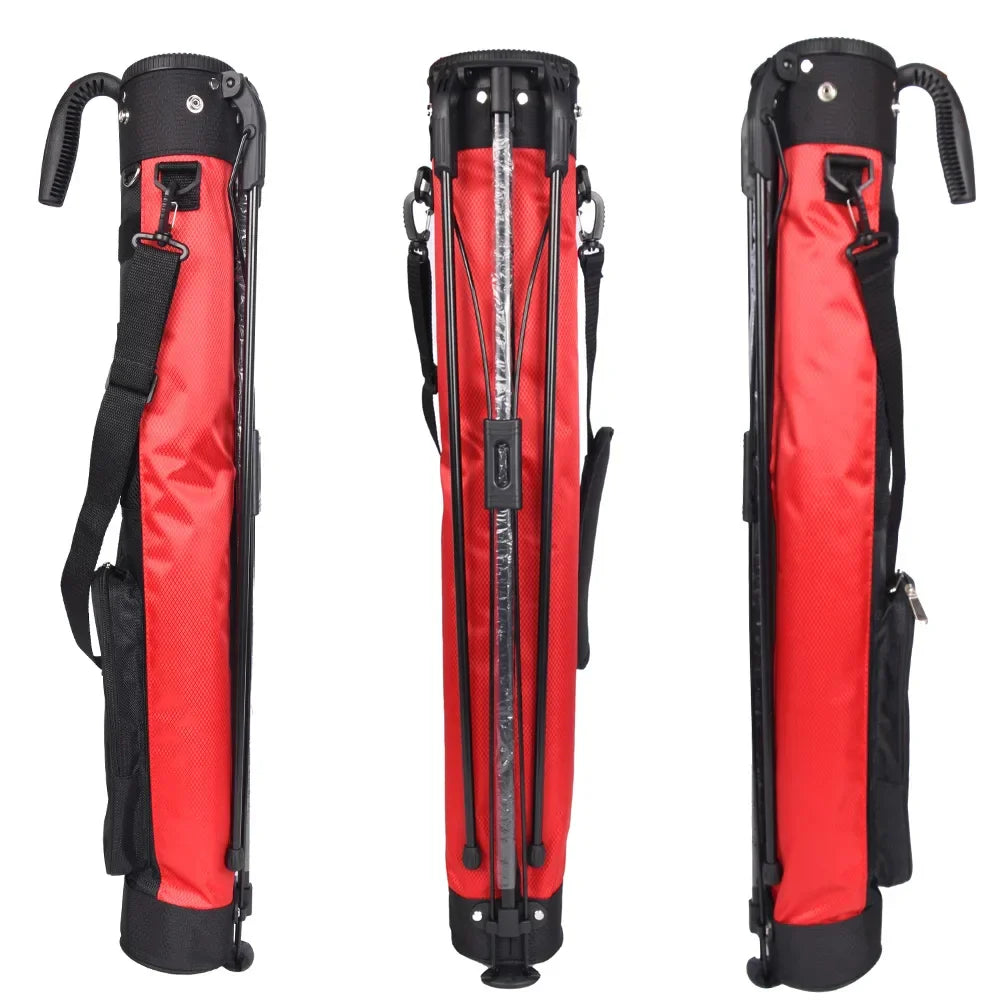 Lightweight Golf Club Bag with Bracket - Waterproof Stand Carry Bag, Golf Gun Rack Design