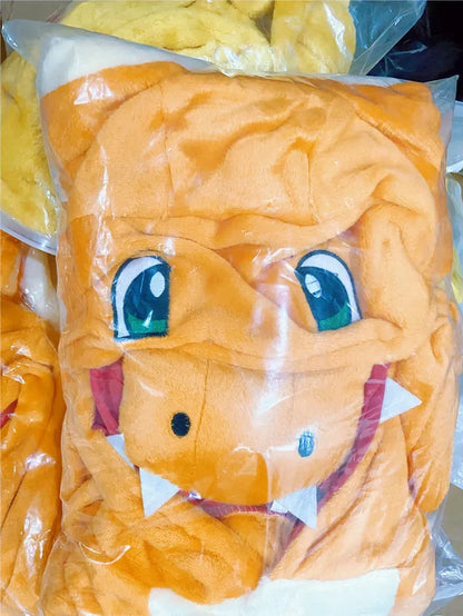 TAKARA TOMY Pokémon Kids Onesie - Jigglypuff, Pikachu, Gengar, Snorlax & Bulbasaur Cosplay Pajamas