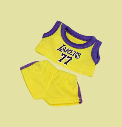 17cm Labubu Doll Clothes – First & Second Generation Basketball Outfit for Handmade Doll Gift
