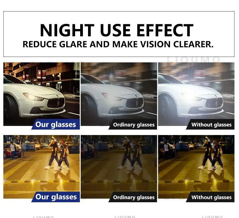 LIOUMO Polarized Photochromic Driving Sunglasses – Chameleon Night Vision Goggles for Men & Women