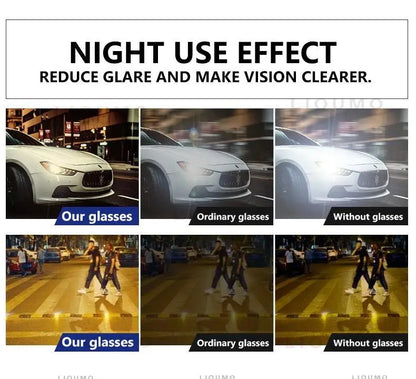 LIOUMO Polarized Photochromic Driving Sunglasses – Chameleon Night Vision Goggles for Men & Women