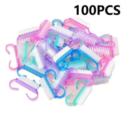 Nail Art Cleaning Brush - Soft Plastic Dust Removal Brush for Manicure Care