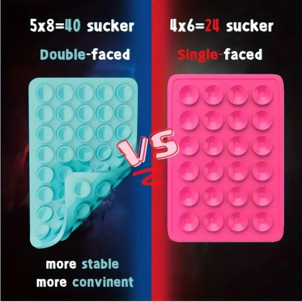 Silicone Suction Cup Phone Case Mount – Non-Slip Flexible Phone Holder Stand for Selfies, Videos & Hands-Free Use