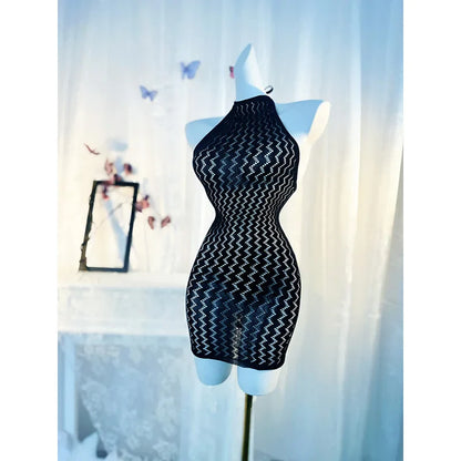 Women’s Sexy Fishnet Cover Up Dress – Hollow Out See Through Bodycon Beach Swimwear Summer Dress