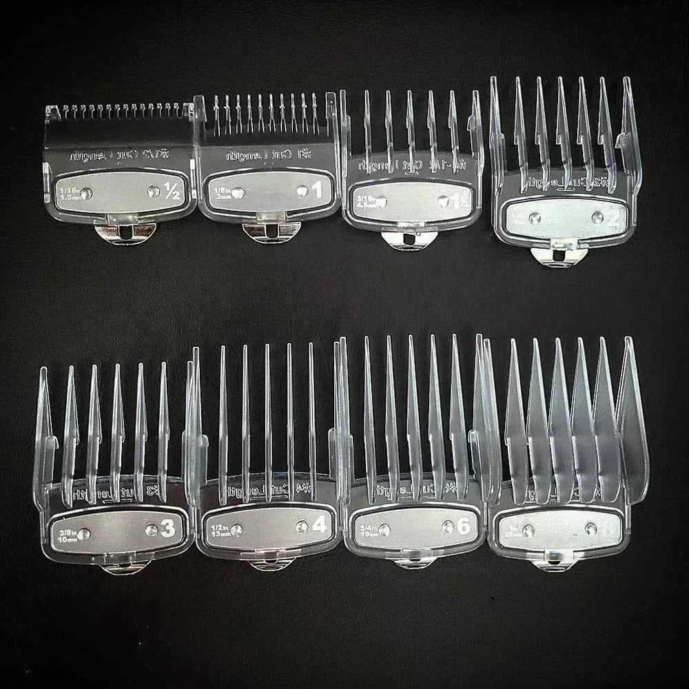 8/10PC Universal Hair Clipper Guard Set – Professional Limit Guide Combs for Wahl Trimmers & Barber Accessories