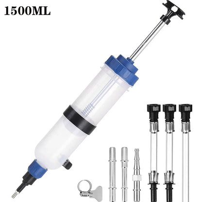Car Oil & Brake Fluid Extractor – Manual Syringe Pump for Oil Change, Vacuum Suction, Fuel Transfer Hand Pump