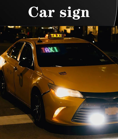 Demon Eyes Car LED Logo — APP-Controlled Pixel Matrix Night Light, Programmable Flexible LED Display for Cars & Trucks
