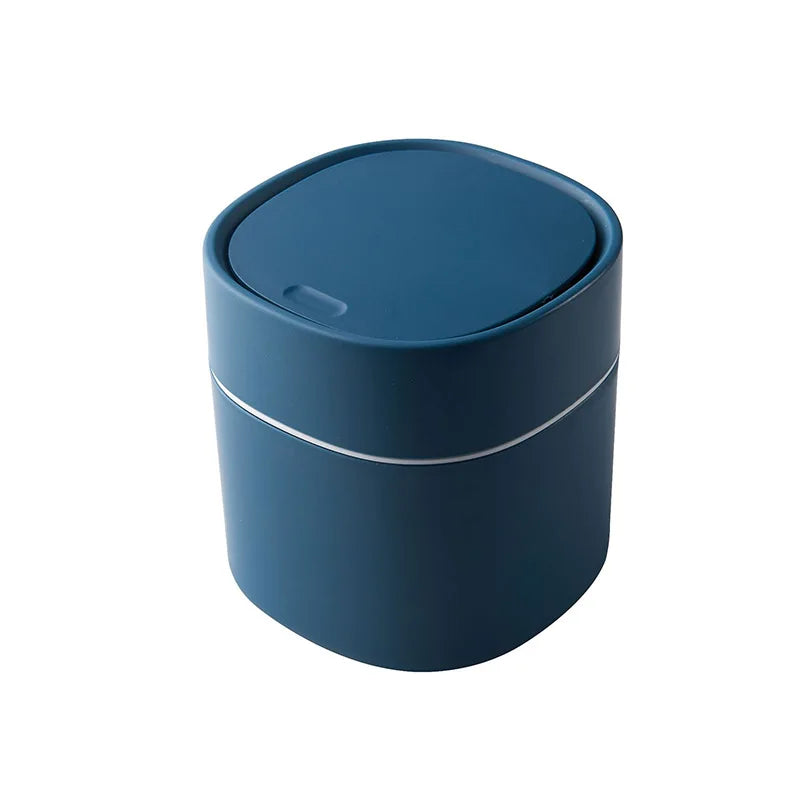 Mini Desktop Trash Can - Compact Plastic Waste Bin for Office, Bathroom & Home
