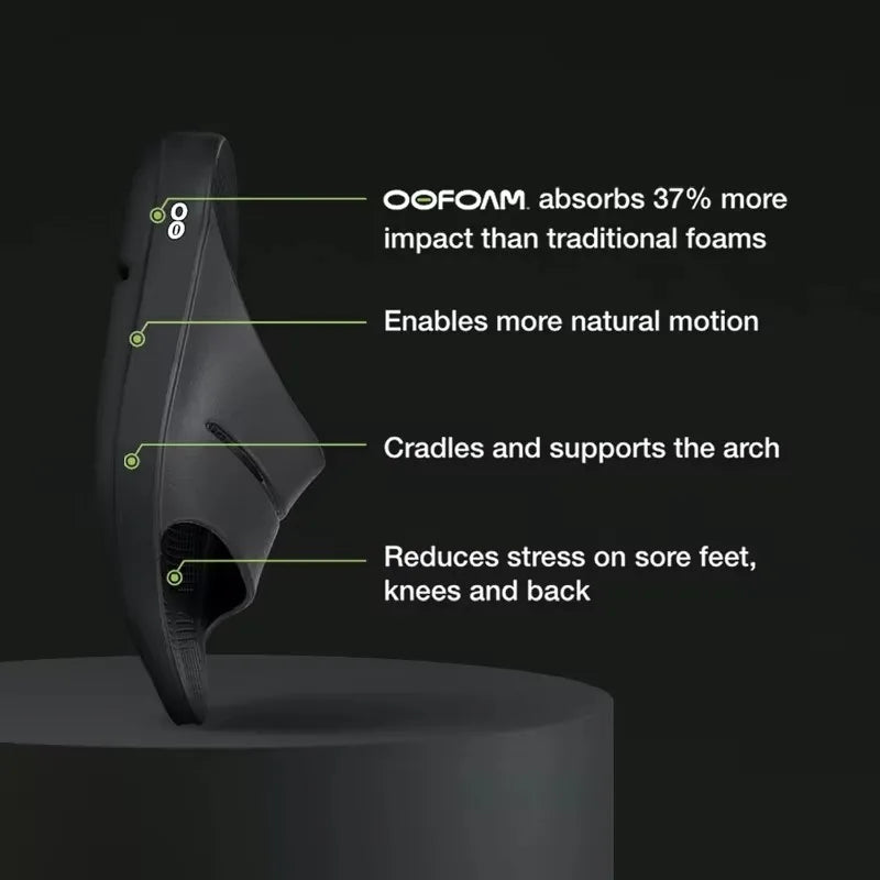 OOFOS New Sandals – Lightweight Recovery Slippers for Men & Women, Soft Bottom Indoor Slides & Beach Shoes