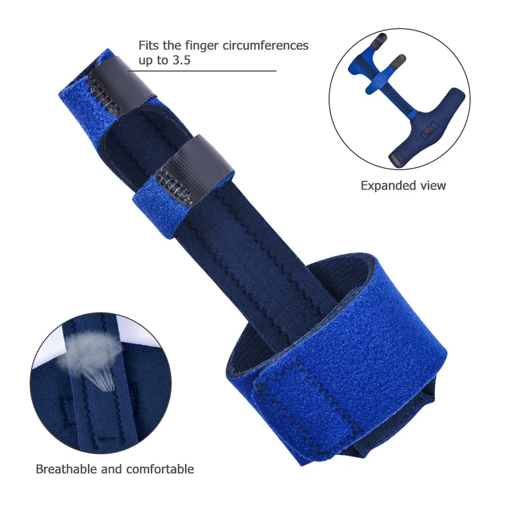 Adjustable Finger Splint Brace — Aluminum Alloy Support for Straightening Broken Fingers, Arthritis & Pain Relief