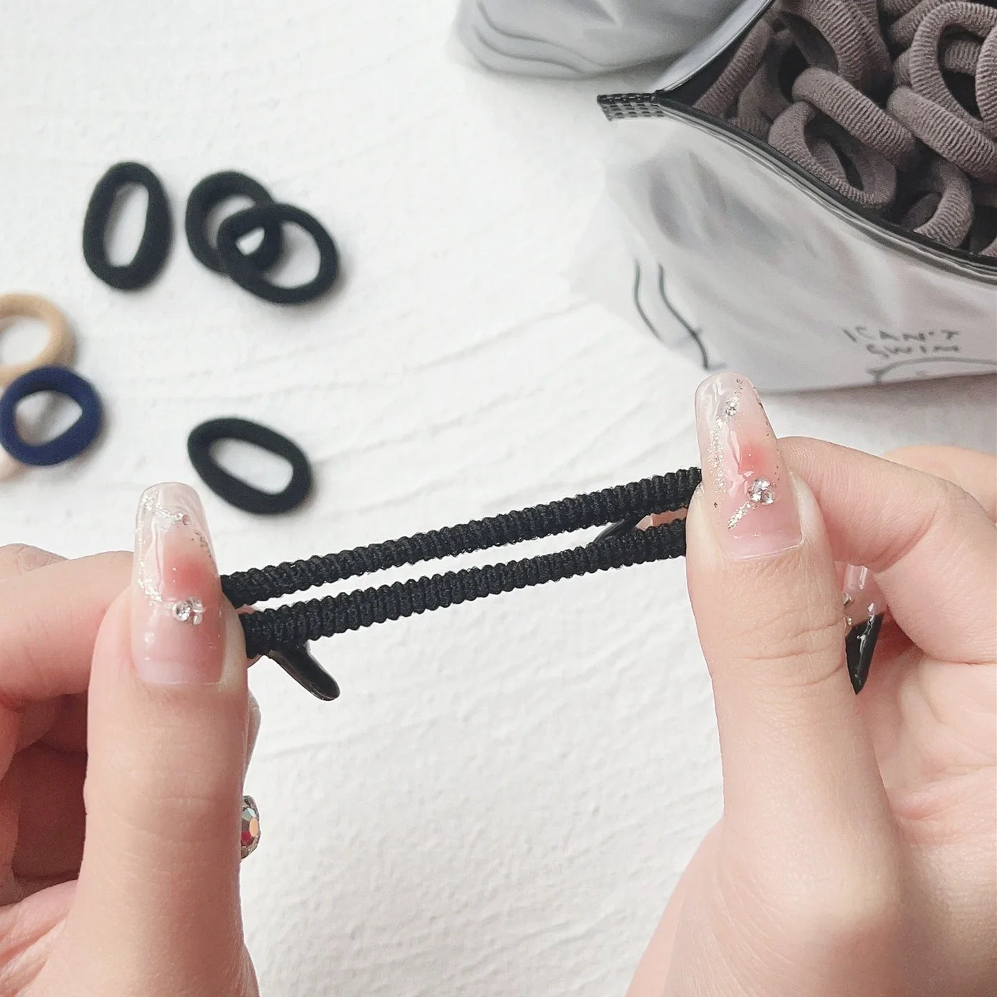 20/50PCS Kids Elastic Hair Bands – Girls Sweets Scrunchie Rubber Bands for Children Hair Ties & Headbands