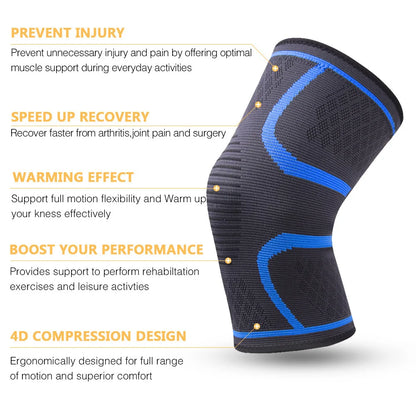 Knee Brace Compression Sleeve — Pain Relief for Meniscus Tear, Arthritis & Knee Pain