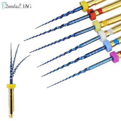 Dental SX-F3 Blue Nitinol Rotary Files – Universal Endodontic Engine Tool for Root Canal Treatment