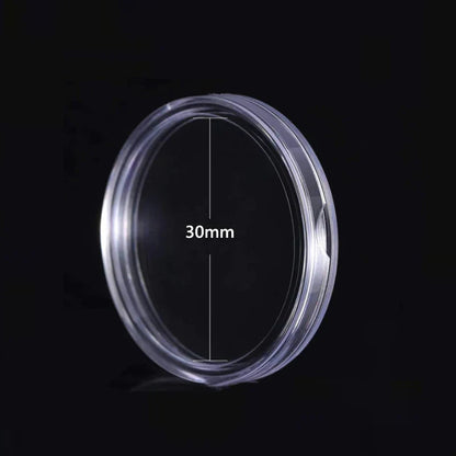 10/25pc Transparent Plastic Coin Capsules – 21-45mm Coin Storage and Collecting Case Holder