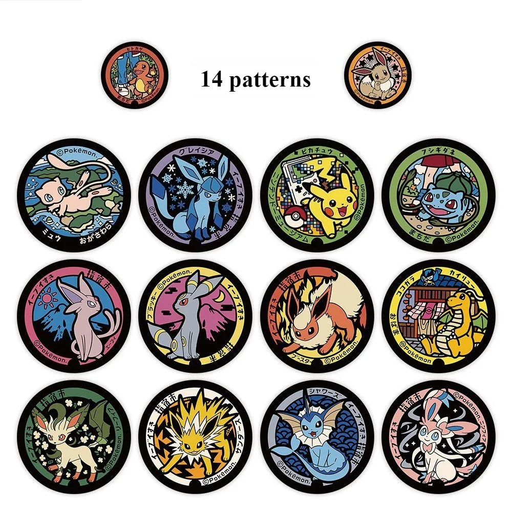 500/1000PCS Pokémon Pikachu Roll Stickers – Waterproof Cartoon Decals for Scrapbooking, Luggage, Phone & Gift Decoration