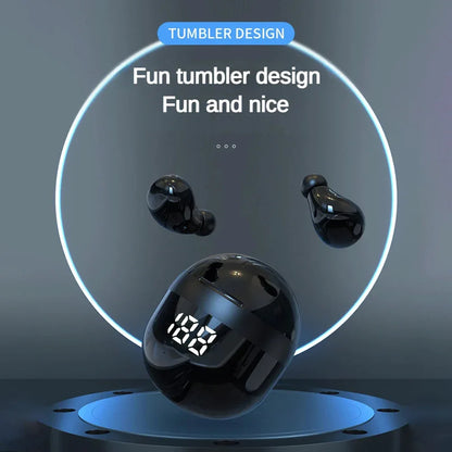 SK18 Mini Invisible Wireless Bluetooth 5.3 Headphones — Bass Sleeping Earbuds with Mic, Noise Cancellation & HD Sound
