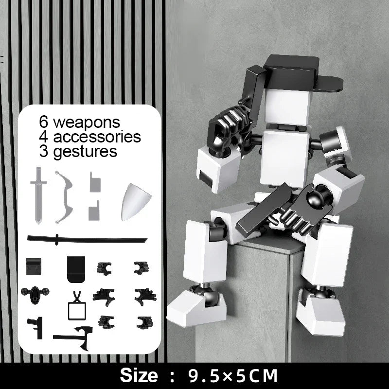 Multi-Jointed Movable Shapeshift Robot 3.0 – 3D Printed Action Model Doll Toy & Christmas Gift