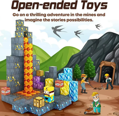 Magnetic Building Blocks Cube Set – STEM DIY Toy for Kids 3+, Boys & Girls, Sensory Model Gift