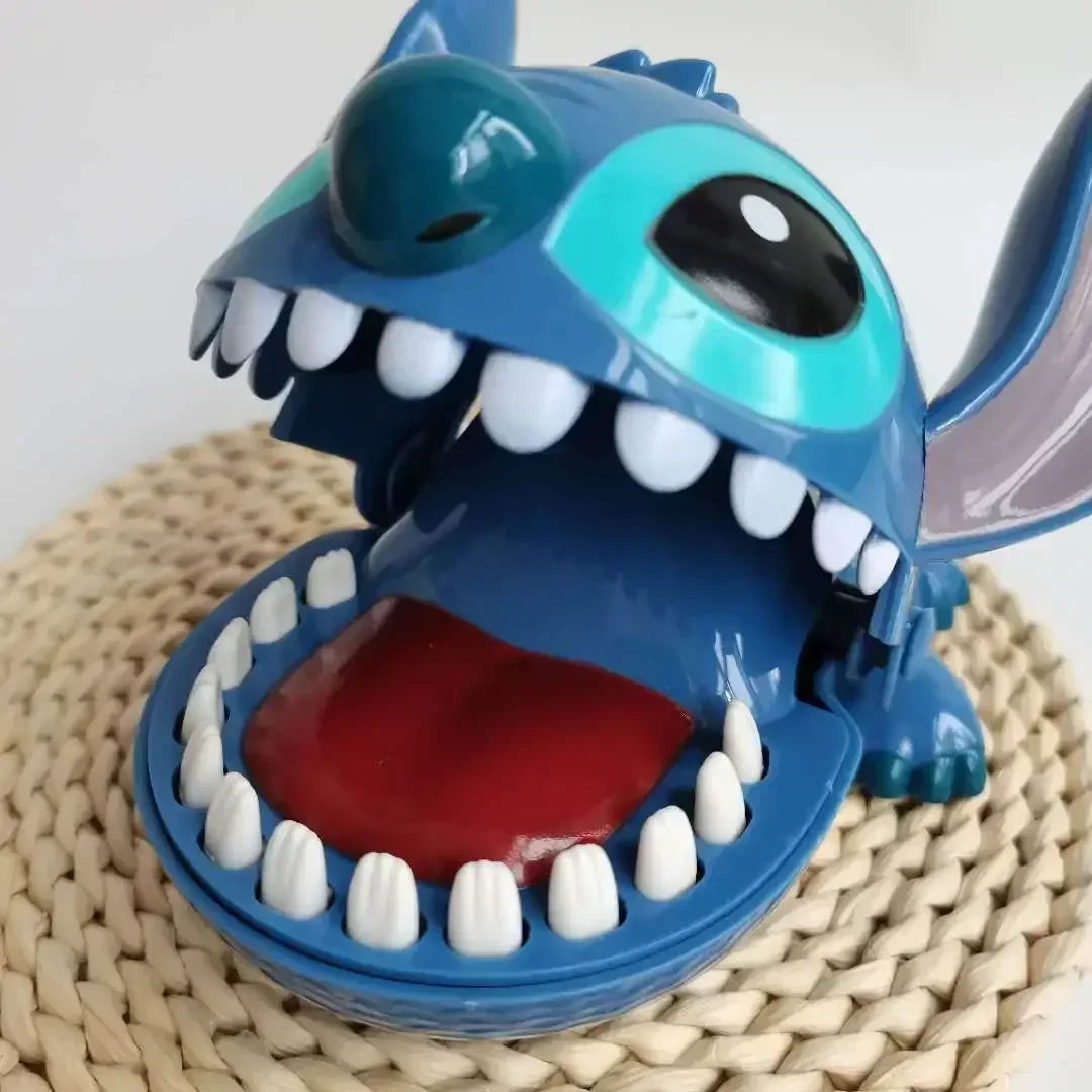 Disney Stitch Bite Finger Figures - Anime Dentist Push Teeth Game, Funny Toy Model for Kids, Baby Birthday Gift