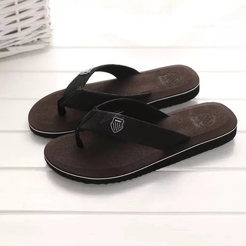 Men's Summer Sandals – High-Quality Anti-Slip Flip Flops, Casual Beach Shoes, Zapatos Hombre Slippers