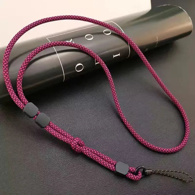 Long Neck Hanging Chain Hand-woven Mobile Phone Lanyard Strong and Length Adjustable Dual-use Lanyard Phone Anti-lost Pendant