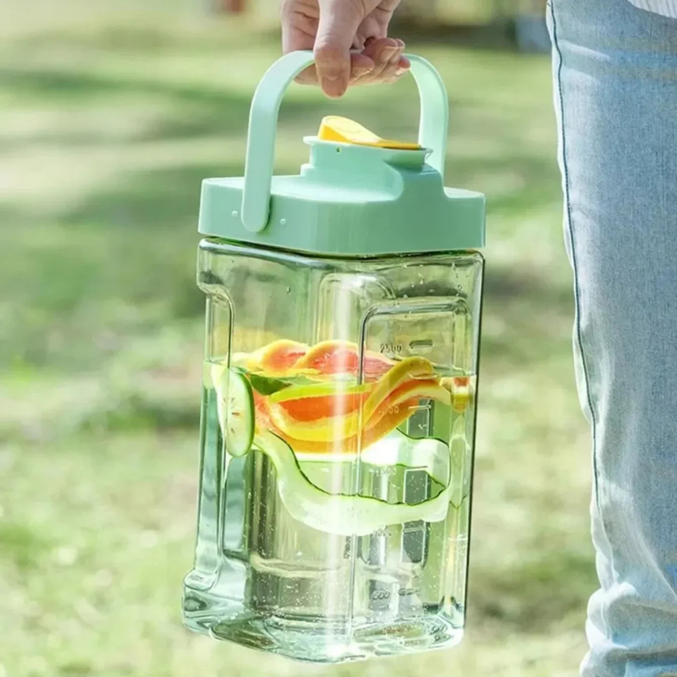 3.5L Refrigerator Water Kettle – Large Iced Beverage Dispenser with Faucet for Fruit Tea & Cold Drinks