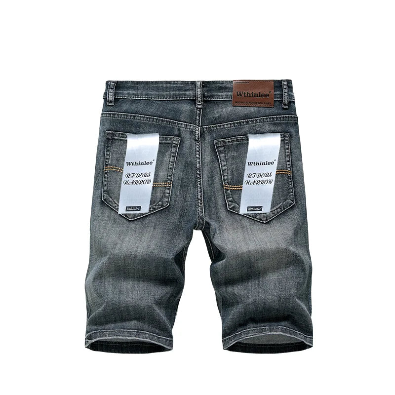 Men’s Slim Fit Stretch Denim Shorts – Classic Summer Business Casual Fashion Shorts