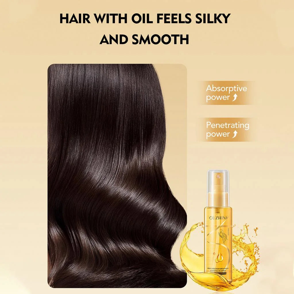 Deep Nourishing Hair Care Essential Oil Spray – Fragrant Treatment to Enhance Shine and Repair Damaged Hair