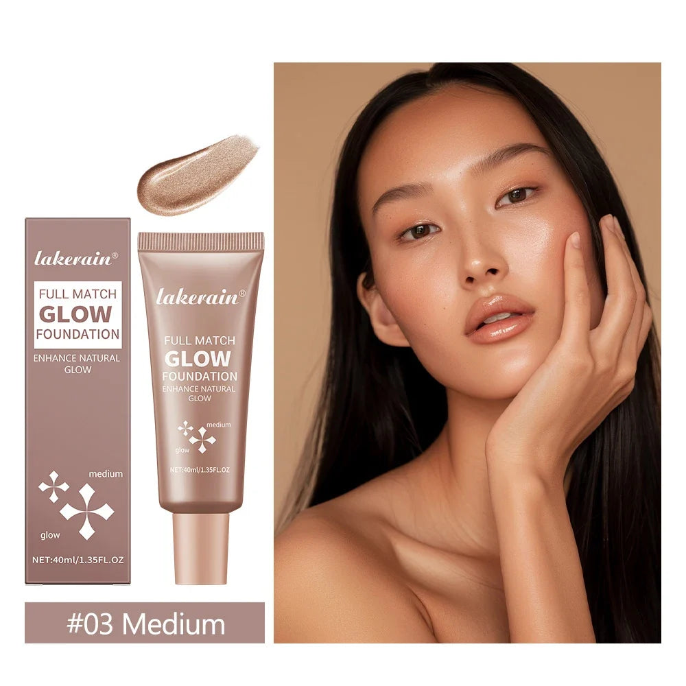 Glow Foundation Illuminator - Lightweight Moisturizing Glotion Natural Radiance Enhancer Multi-Purpose Highlighter Base