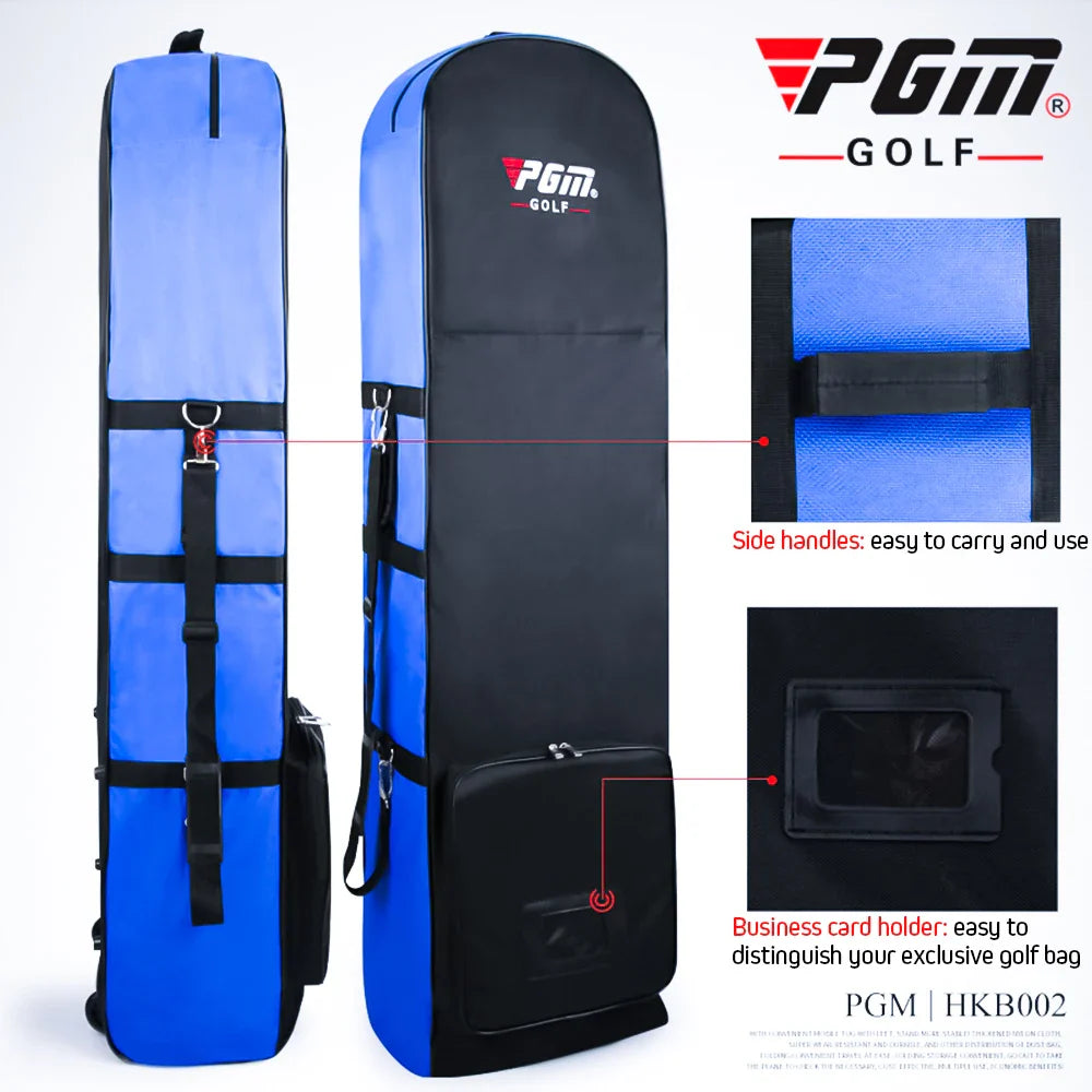PGM Golf Aviation Bag HKB002 – Foldable Large Capacity Travel Bag with Silent Wheels for Airplane Consignment
